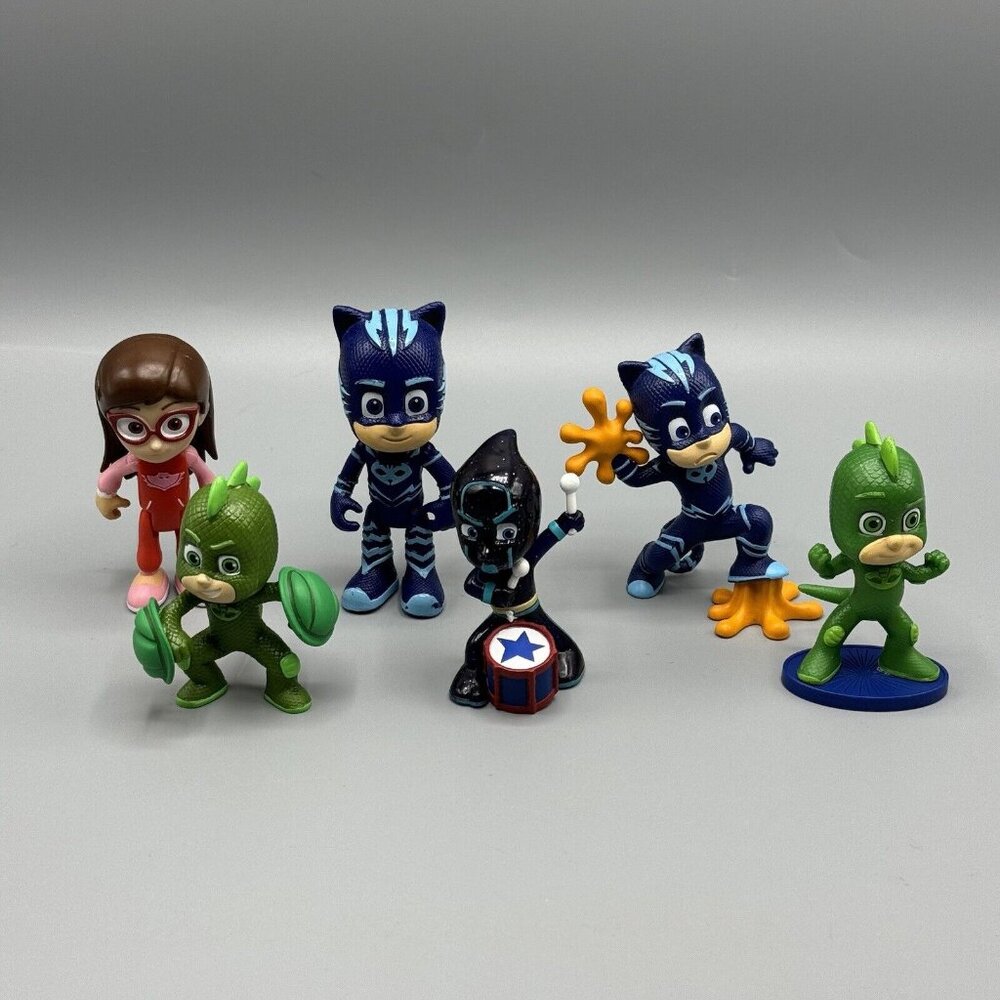 Pj Masks Figure Lot Of 6 Catboy Owlet Gecko Amaya Night Ninja